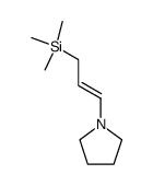 (3-(trimethylsilyl)-1-propen-1-yl)pyrrolidine Structure