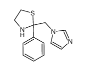 2-(imidazol-1-ylmethyl)-2-phenyl-1,3-thiazolidine结构式
