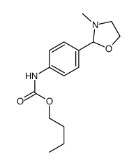 butyl N-[4-(3-methyl-1,3-oxazolidin-2-yl)phenyl]carbamate Structure