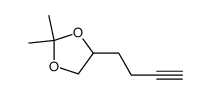 1,3-Dioxolane,4-(3-butynyl)-2,2-dimethyl- (9CI)结构式