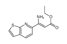 ethyl 3-amino-3-thieno[2,3-b]pyridin-6-ylprop-2-enoate Structure