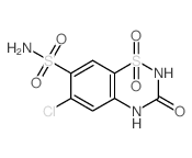 4-chloro-10-hydroxy-8,10-dioxo-10$l^{6}-thia-7,9-diazabicyclo[4.4.0]deca-2,4,6,10-tetraene-3-sulfonamide结构式