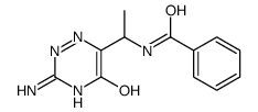 N-[1-(3-amino-5-oxo-2H-1,2,4-triazin-6-yl)ethyl]benzamide结构式