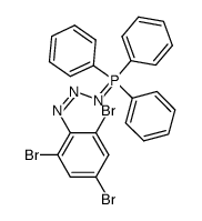 1-(2,4,6-tribromophenyl)-3-(triphenyl-5-phosphanylidene)triaz-1-ene Structure