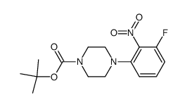 4-(3-fluoro-2-nitro-phenyl)-piperazine-1-carboxylic acid tert-butyl ester Structure