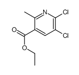 5,6-二氯-2-甲基烟酸乙酯结构式