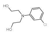 N,N-二(2-羟乙基)-3-氯苯胺结构式