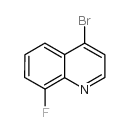 4-溴-8-氟喹啉结构式