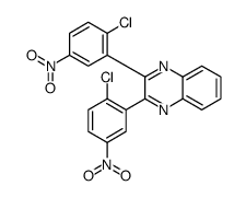 2,3-bis(2-chloro-5-nitrophenyl)quinoxaline Structure