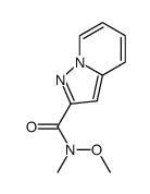 N-methoxy-N-methylpyrazolo[1,5-a]pyridine-2-carboxamide Structure