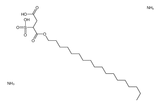 diammonium 1-octadecyl 2-sulphonatosuccinate Structure