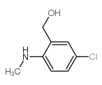 N-甲基-4-氯-2-羟基甲基苯胺结构式