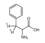 DL-苯丙氨酸-3,3-d2结构式
