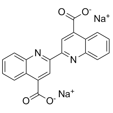 2,2'-联喹啉-4,4'-二羧酸二钠结构式