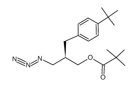 (2R)-3-azido-2-(4-t-butylbenzyl)propyl pivalate Structure