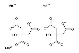 Manganese(2+) 2-hydroxy-1,2,3-propanetricarboxylate (3:2) Structure