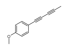 1-methoxy-4-(penta-1,3-diyn-1-yl)benzene结构式
