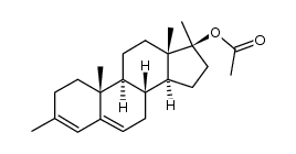 17β-Acetoxy-3,17α-dimethyl-androstadien-(3,5) Structure