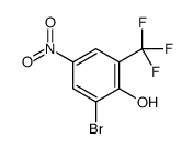 2-bromo-4-nitro-6-(trifluoromethyl)phenol Structure