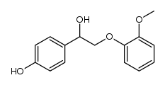 1-(4-Hydroxyphenyl)-2-(2-methoxyphenoxy)-1-ethanol结构式
