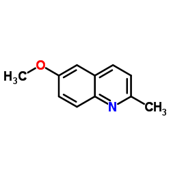6-甲氧基-2-甲基喹啉结构式