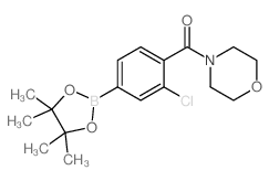 3-Chloro-4-(morpholinocarbonyl)phenylboronic acid  pinacol ester Structure
