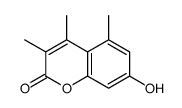7-hydroxy-3,4,5-trimethylchromen-2-one结构式