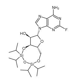 2-fluoro-3',5'-O-(tetraisopropyldisiloxane-1,3-diyl)adenosine Structure