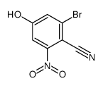 2-bromo-4-hydroxy-6-nitrobenzonitrile Structure