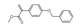 methyl 2-(4'-benzyloxyphenyl)propenoate Structure