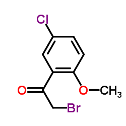 2-溴-1-(5-氯-2-甲氧苯基)乙酮结构式