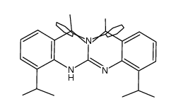 N,N''-bis(2,6-diisopropylphenyl)-N',N'-dicyclohexylguanidine结构式