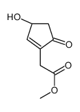 methyl 2-[(3R)-3-hydroxy-5-oxocyclopenten-1-yl]acetate结构式