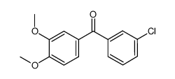 4-氯-3’,4’-二甲氧基二苯酮结构式