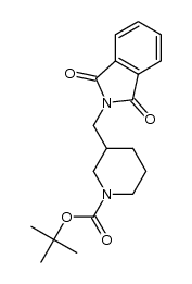 tert-Butyl 3-[(1,3-dioxo-1,3-dihydro-2H-isoindol-2-yl)methyl]piperidine-1-carboxylate Structure