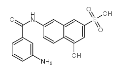 2-Naphthalenesulfonicacid, 7-[(3-aminobenzoyl)amino]-4-hydroxy- picture