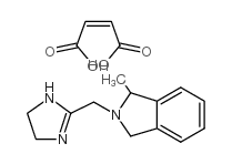 2-[2H-(1-甲基-1,3-二氢异吲哚)甲基]-4,5-二氢咪唑马来酸盐结构式
