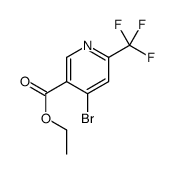 4-溴-6-(三氟甲基)烟酸乙酯结构式