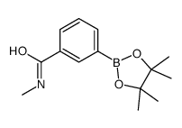 3-(N-甲基氨基羰基)苯硼酸频那醇酯结构式