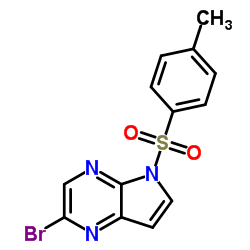 N-甲苯磺酰基-5-溴-4,7-二氮杂吲哚结构式