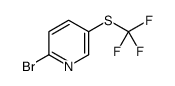 2-溴-5-三氟甲巯基吡啶结构式