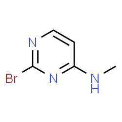2-溴-N-甲基嘧啶-4-胺结构式