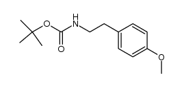 N-Boc-2-(4-methoxy)phenylethylamine结构式