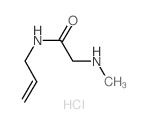 N-Allyl-2-(methylamino)acetamide hydrochloride结构式