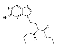 diethyl 2-[2-(2-aminopurin-9-yl)ethyl]propanedioate结构式