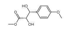 (2S,3R)-(-)-methyl 2,3-dihydroxy-3-(p-methoxyphenyl)propionate结构式