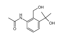 α,α-dimethyl-2-hydroxymethyl-3-acetaminobenzyl alcohol Structure