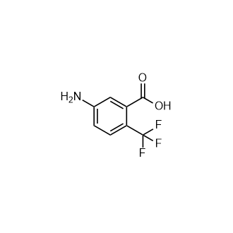5-氨基-2-(三氟甲基)苯甲酸结构式