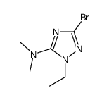 3-bromo-1-ethyl-N,N-dimethyl-1H-1,2,4-triazol-5-amine(SALTDATA: 1.5HCl)结构式