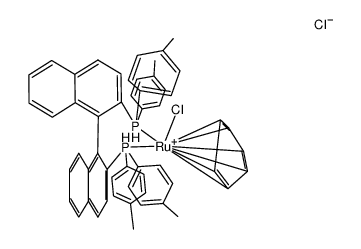 {RuCl(C6H6)((S)-2,2'-bis(di-p-tolylphosphino)-1,1'-binaphthyl)}Cl Structure